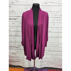 Blair Clothing Violet Size‎ XL Long Open Front Women’s Cardigan